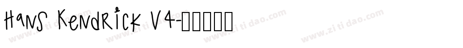 Hans Kendrick V4字体转换